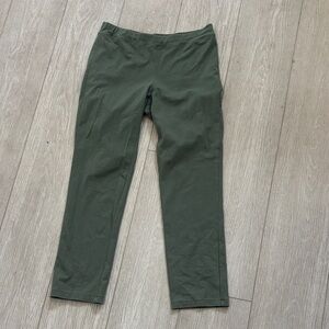 Eileen Fisher Leggings Olive Green Pull On size XXS